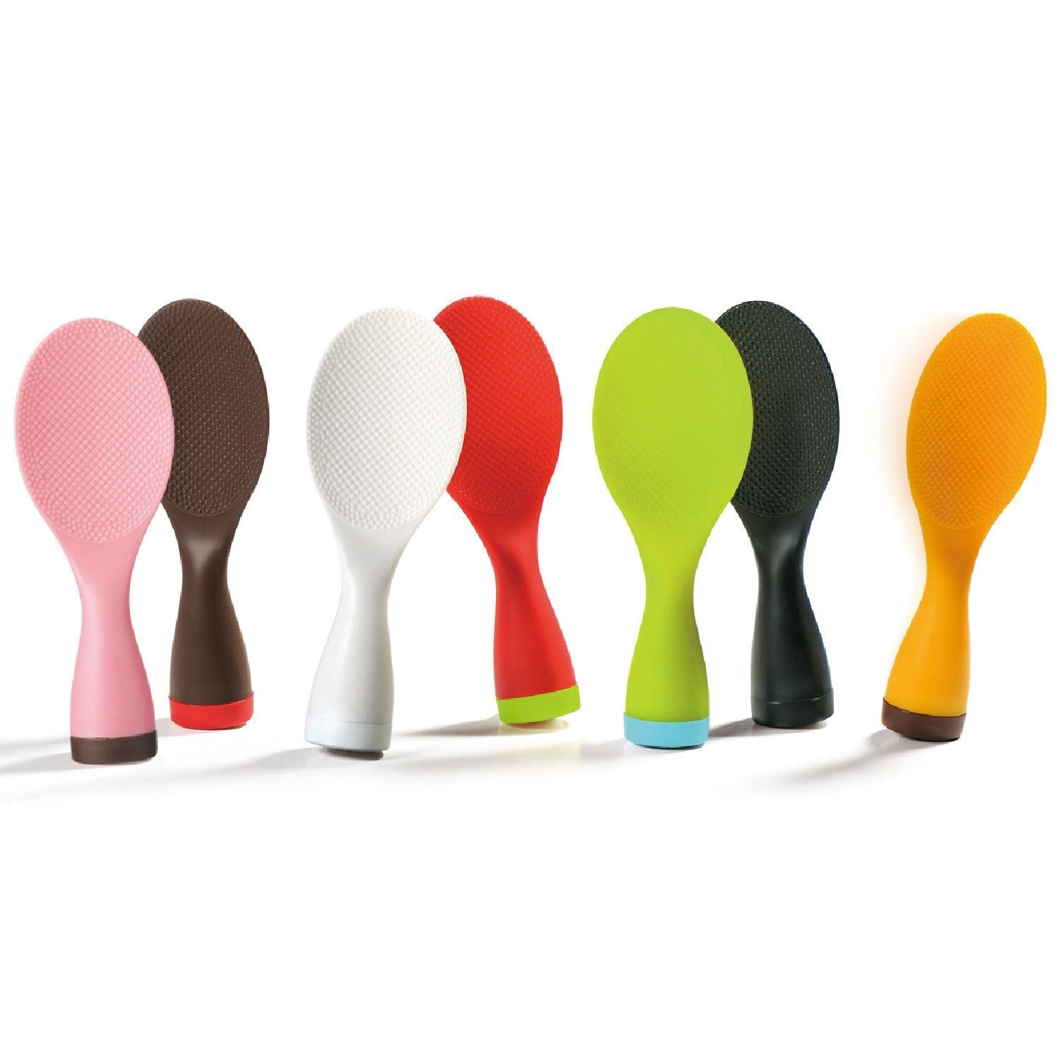 Akebono Black Durable Self‑Standing Non‑Stick Shamoji Rice Paddle