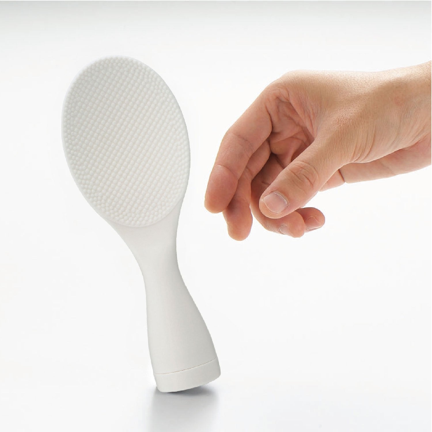 Akebono Self-Standing Non-Stick White Rice Scoop – Japanese Kitchen Essential