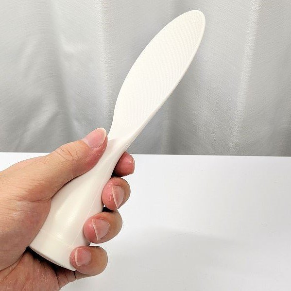 Akebono Self-Standing Non-Stick White Rice Scoop – Japanese Kitchen Essential