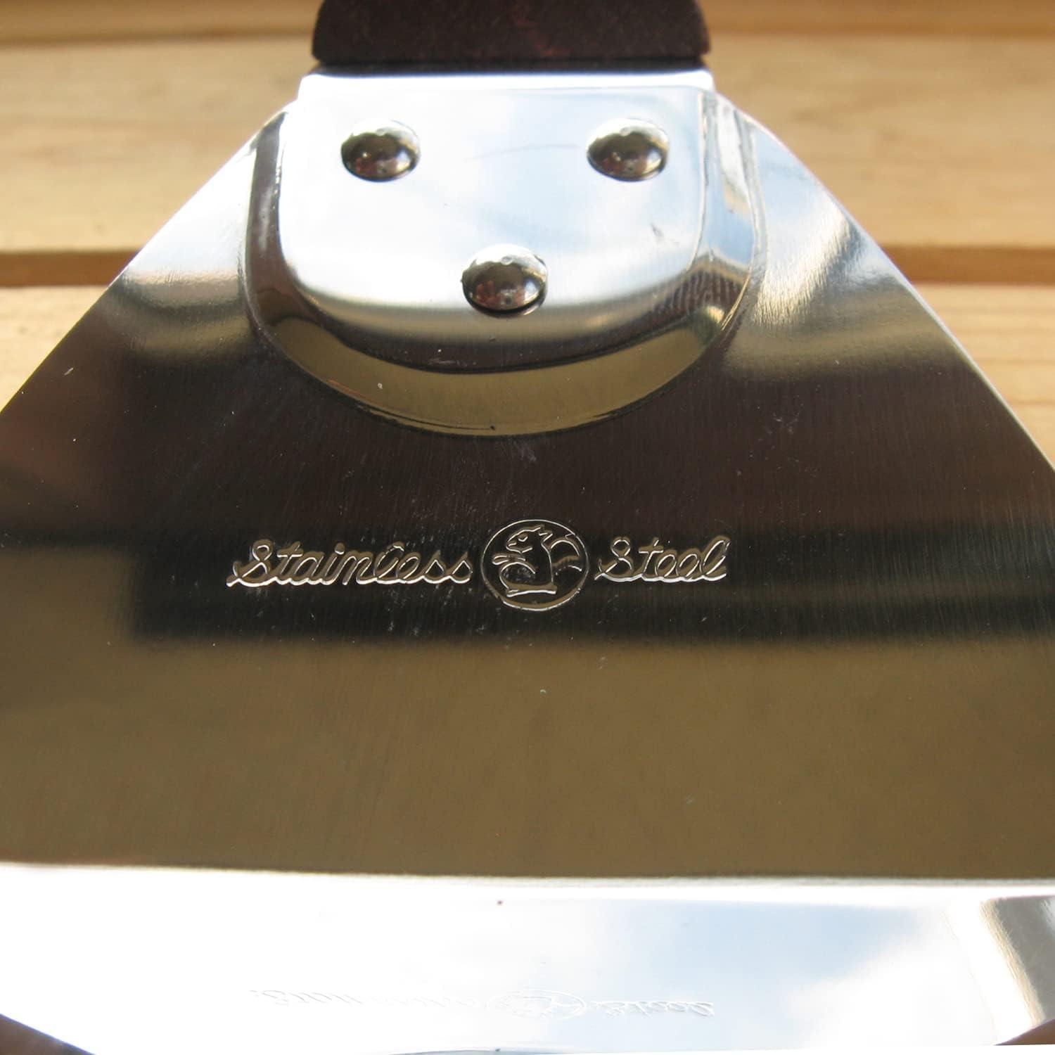 All-Purpose Wooden Handle Burger Flipper with Hook 370mm
