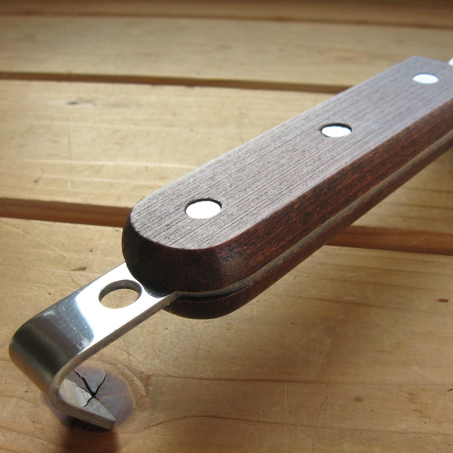 All-Purpose Wooden Handle Burger Flipper with Hook 370mm