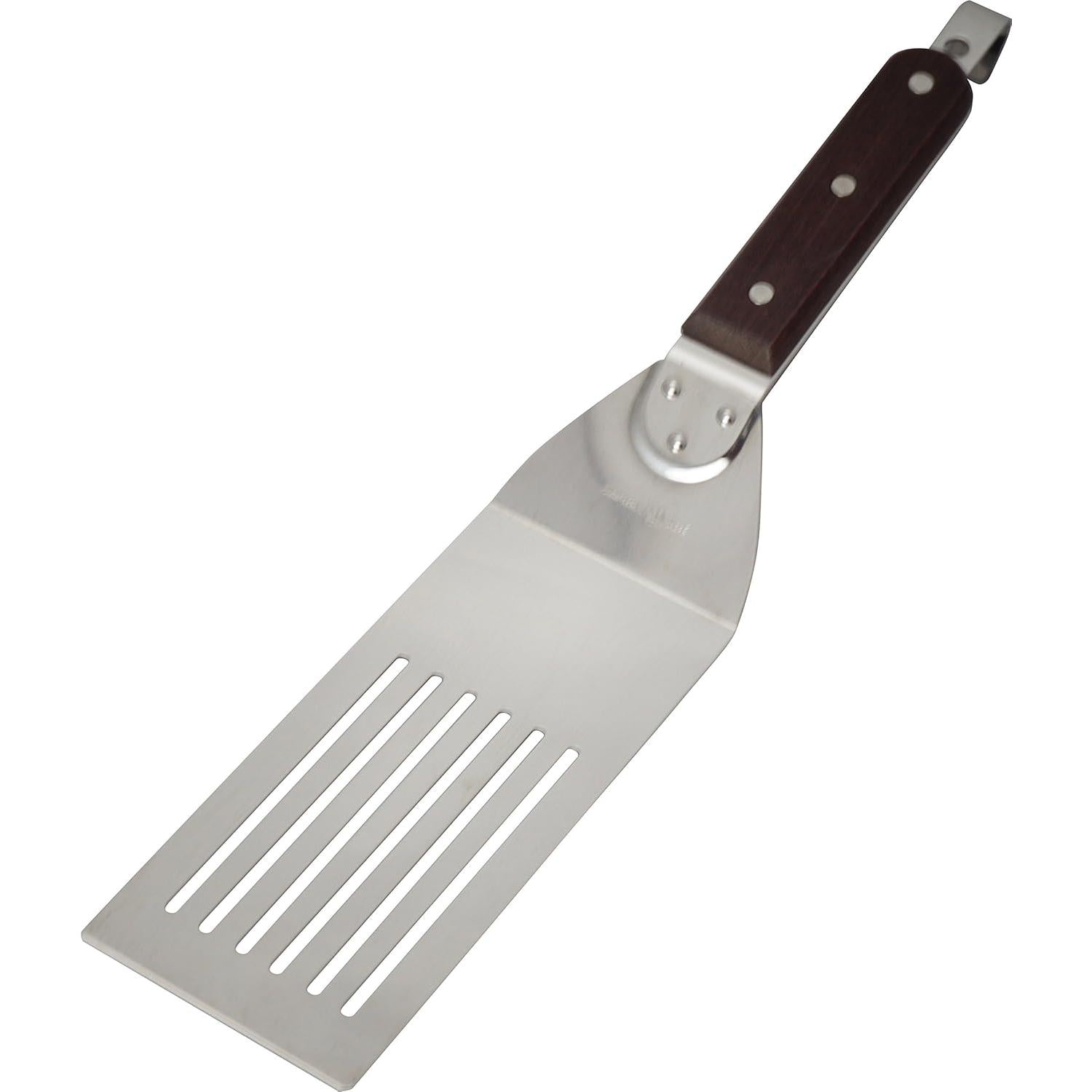 All-Purpose Wooden Handle Burger Flipper with Hook 370mm