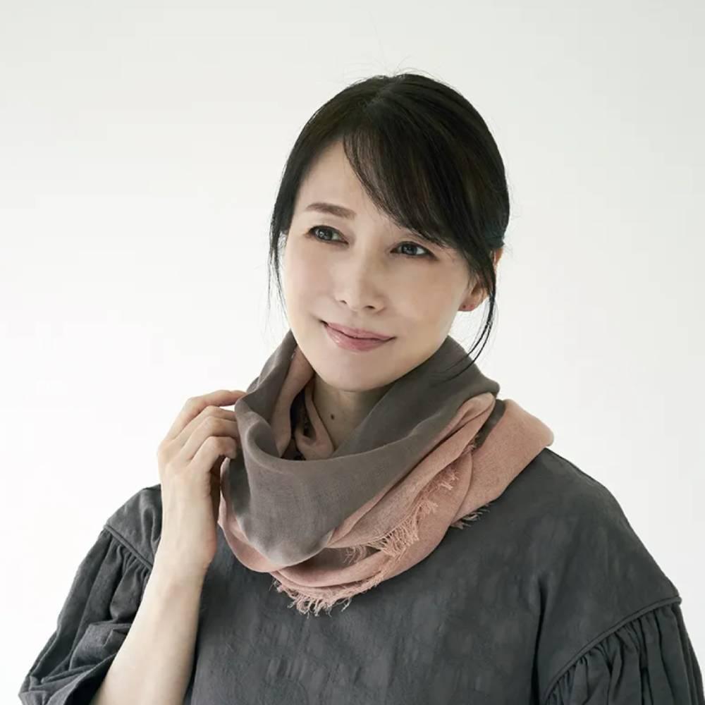 Hand‑Dyed Amami Oshima Mud‑Dye Cotton Scarf – Brown & Tan