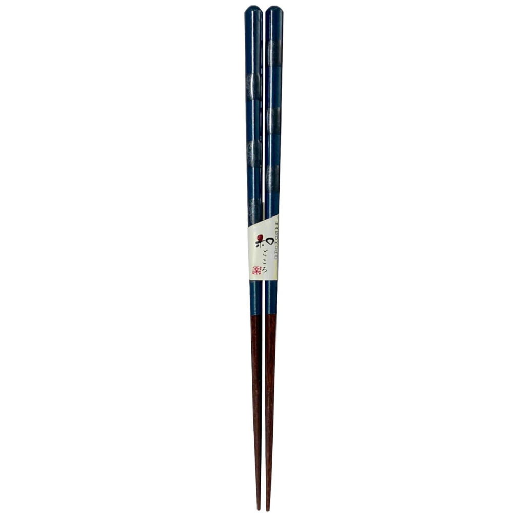 Aoba Premium Musou Blue 26cm wooden chopsticks with traditional Japanese lacquer finish