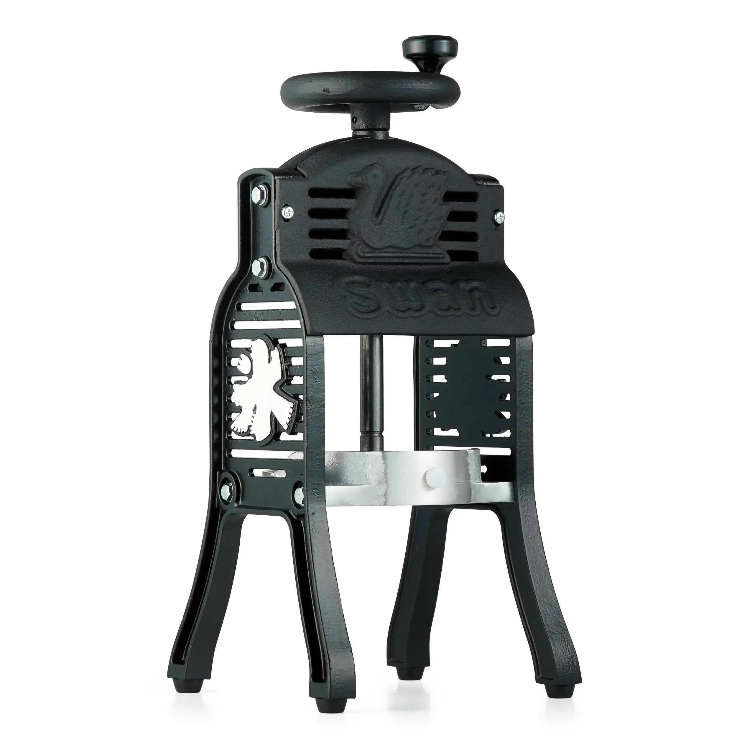 Ikenaga Black Swan Cast Iron Shaved Ice Machine Snow Cone