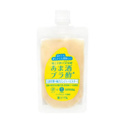 Tajima Brewing Brown Rice Amazake Yuzu Ginger Vinegar Drink 150g bottle showing golden fermented liquid