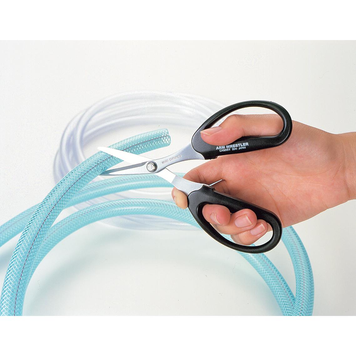 Canary Arm Wrestler Heavy-Duty Short Blade Scissors for Tough Materials