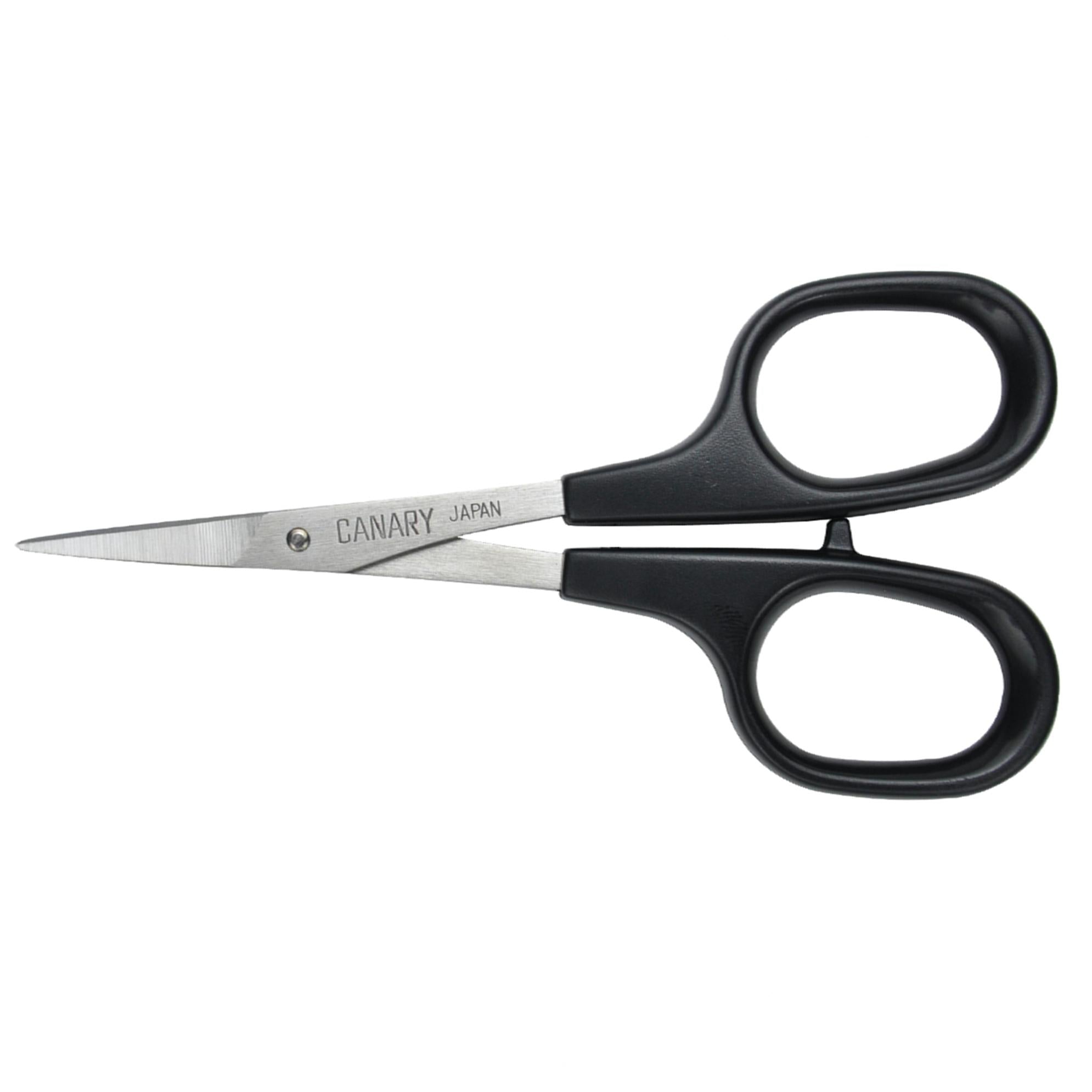 Canary Ultra Fine Narrow Blade Scissors with yellow handle and precision stainless steel blades