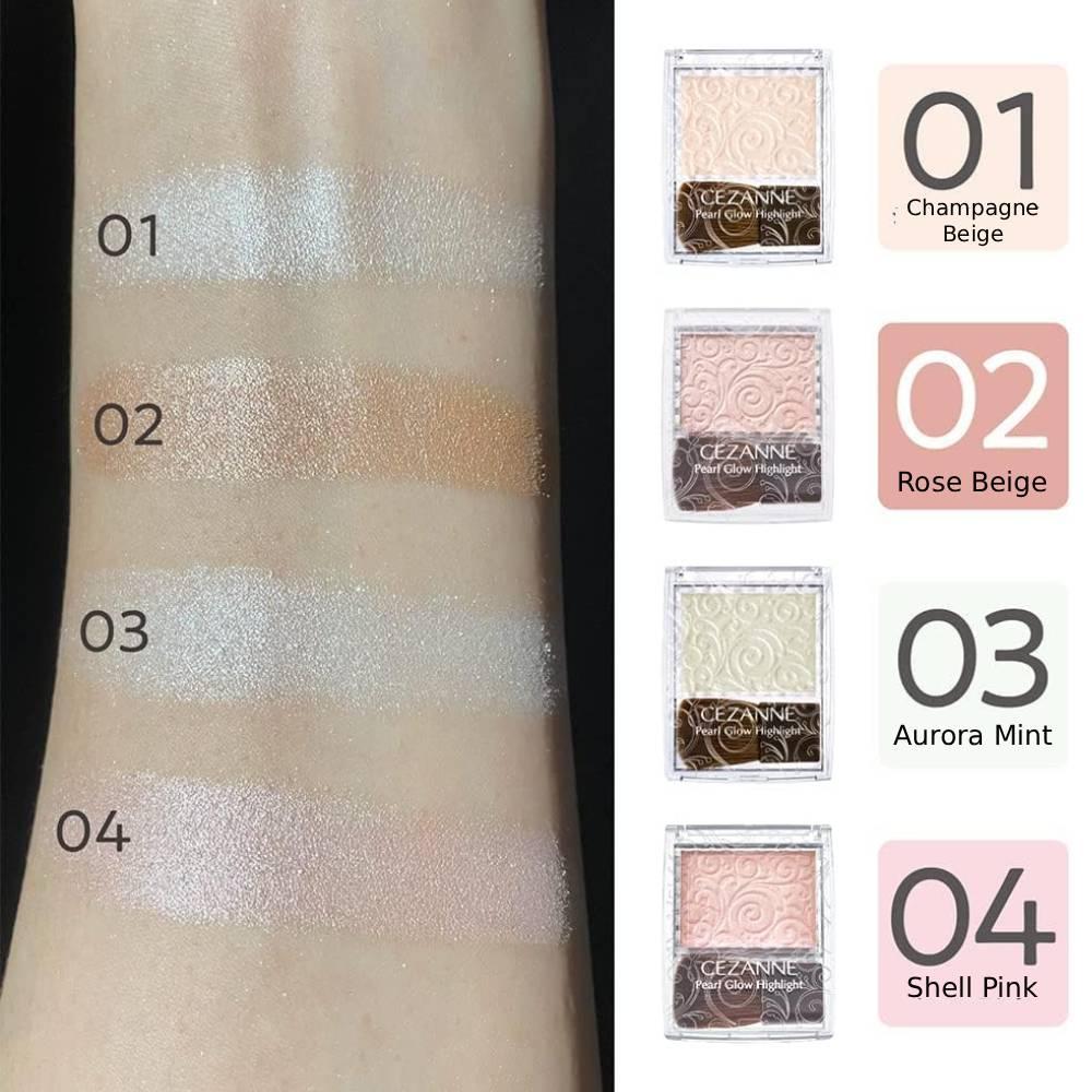 Cezanne Pearl Glow Highlighter with Brush – Radiant 2.4g