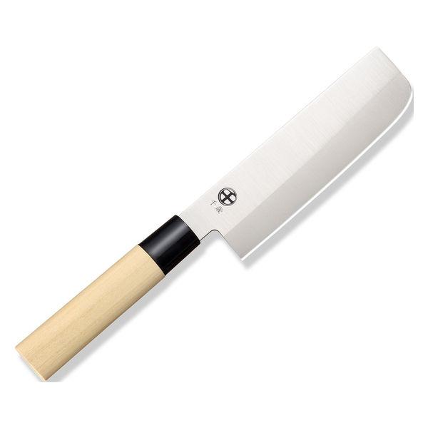Chitose Japanese 3-Piece Knife Set Wood Handles Santoku Nakiri Deba