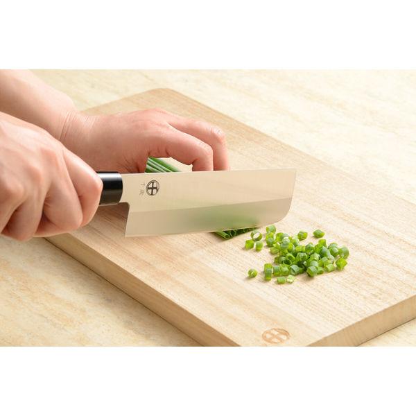 Chitose Japanese 3-Piece Knife Set Wood Handles Santoku Nakiri Deba