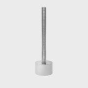 Delight Labo Silver Standing Ballpoint Pen Brass Aluminum Design