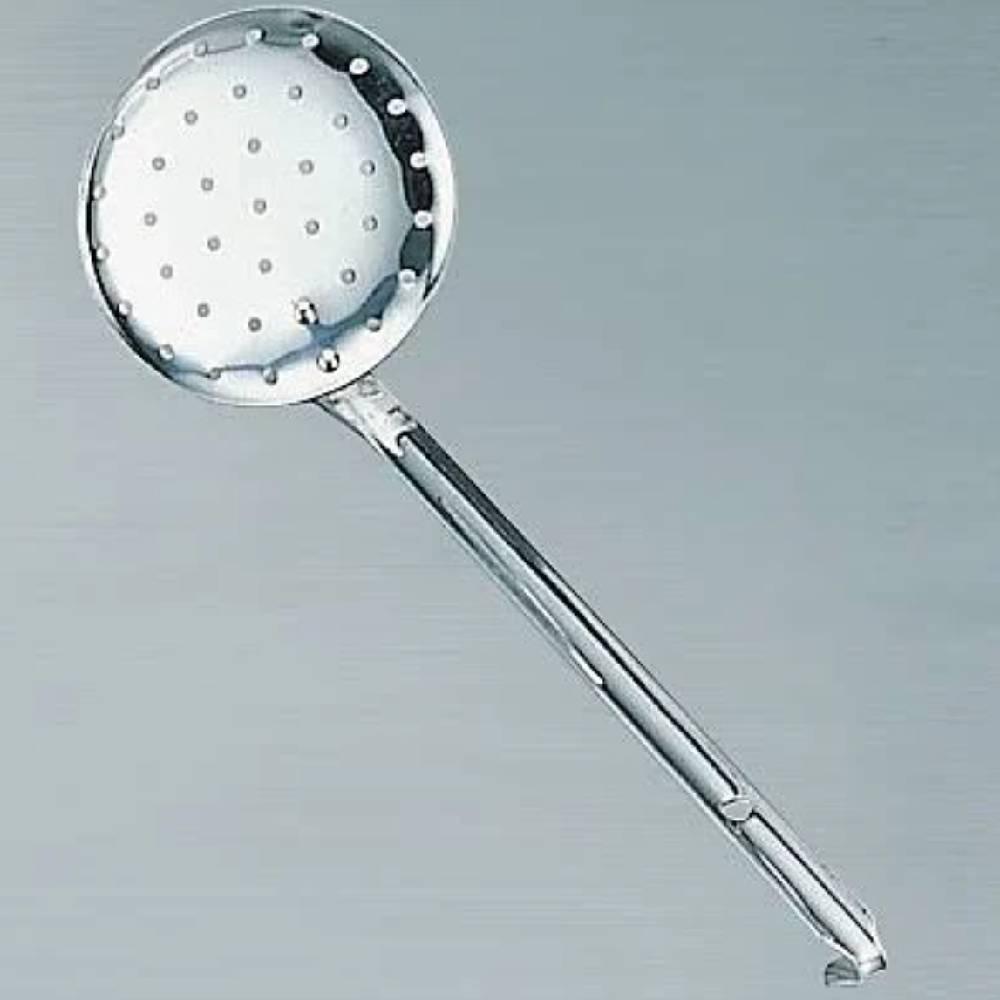 Premium 270mm One-Piece Stainless Steel Skimmer Spoon – Hygienic Kitchen Tool