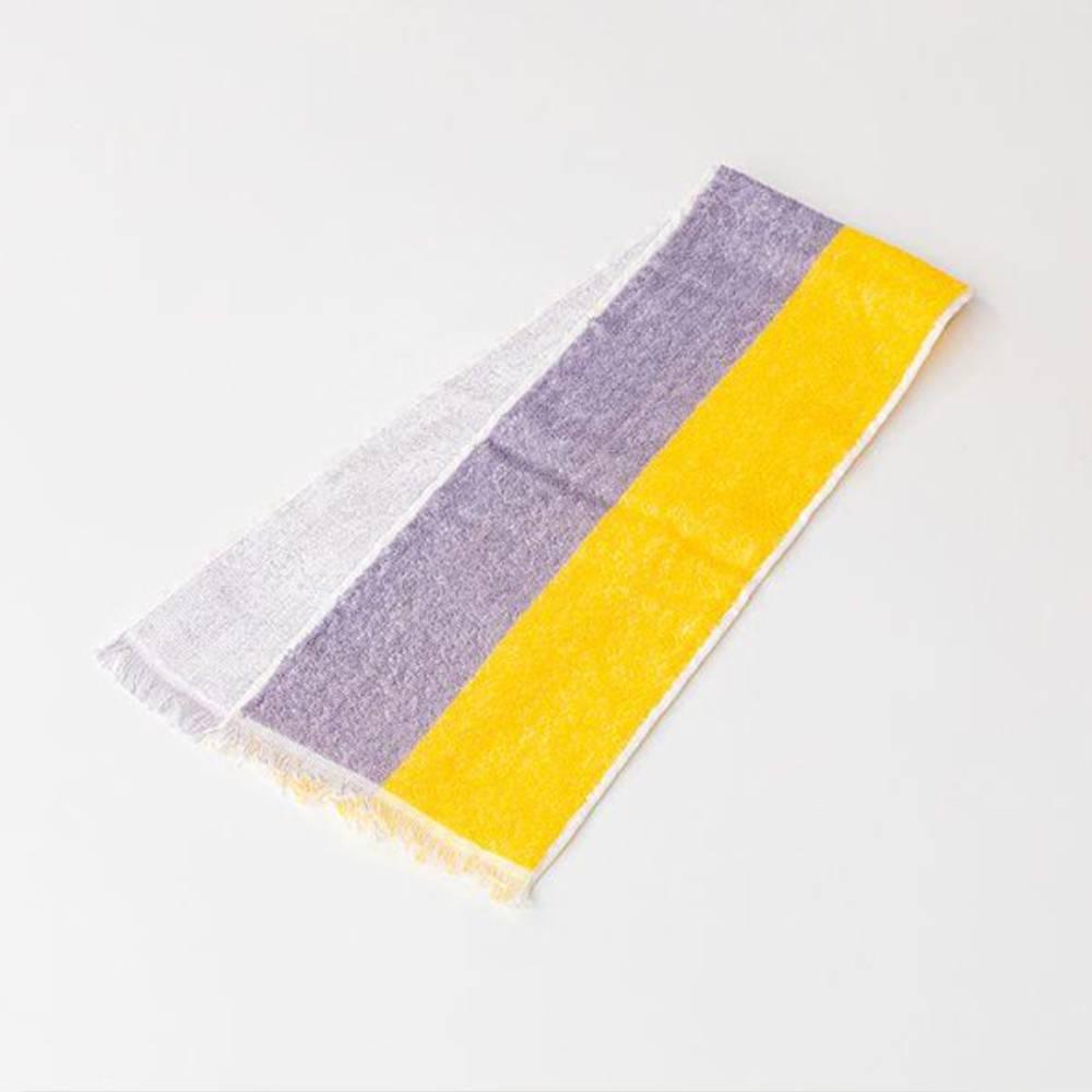 Eco de Cool Lightweight Cooling Towel Scarf – Yellow Grey 16x90cm
