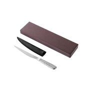 Enjuku Hand-Hammered Steel Letter Opener with Leather Sheath