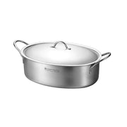 Enjuku Oval Two-Handle 28cm Stock Pot – 4.3L Ovensafe Cookware