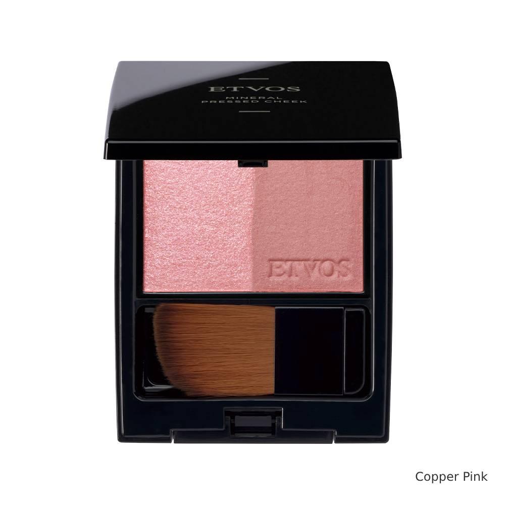 Etvos Mineral Pressed Cheek Two‑Tone Blush Palette 4.5g – SPF20