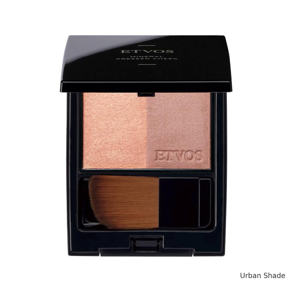 Etvos Mineral Pressed Cheek Two‑Tone Blush Palette 4.5g – SPF20
