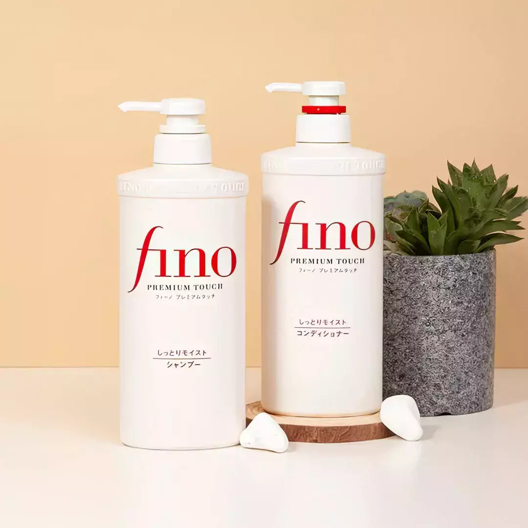 Fino Premium Touch Shampoo & Conditioner Set for Hydrated Shine