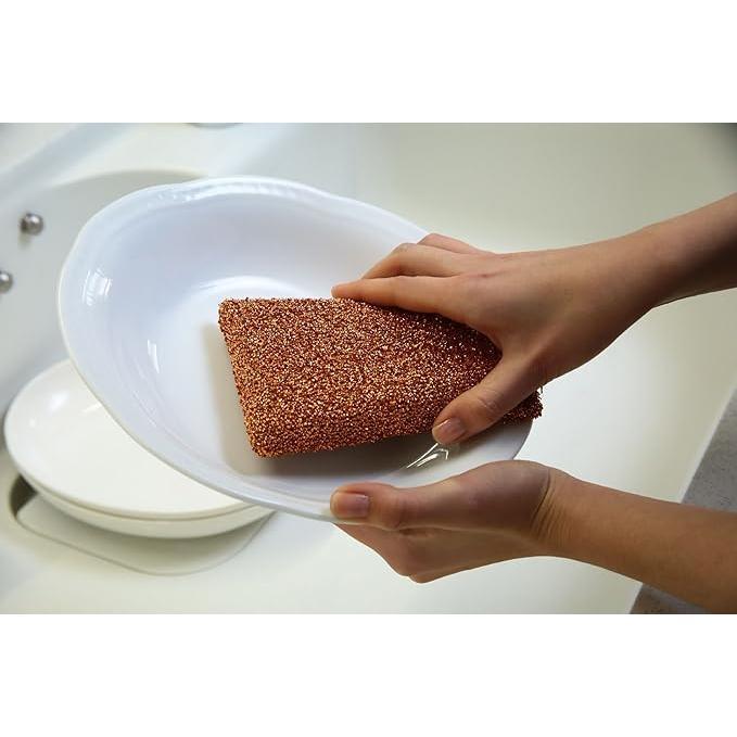 Fujisho Copper Antibacterial Mold-Free Eco-Friendly Kitchen Dishwashing Sponge