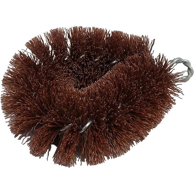 Fujisho Premium Copper Antibacterial Tawashi Scrubber showing the metallic copper mesh design for kitchen cleaning
