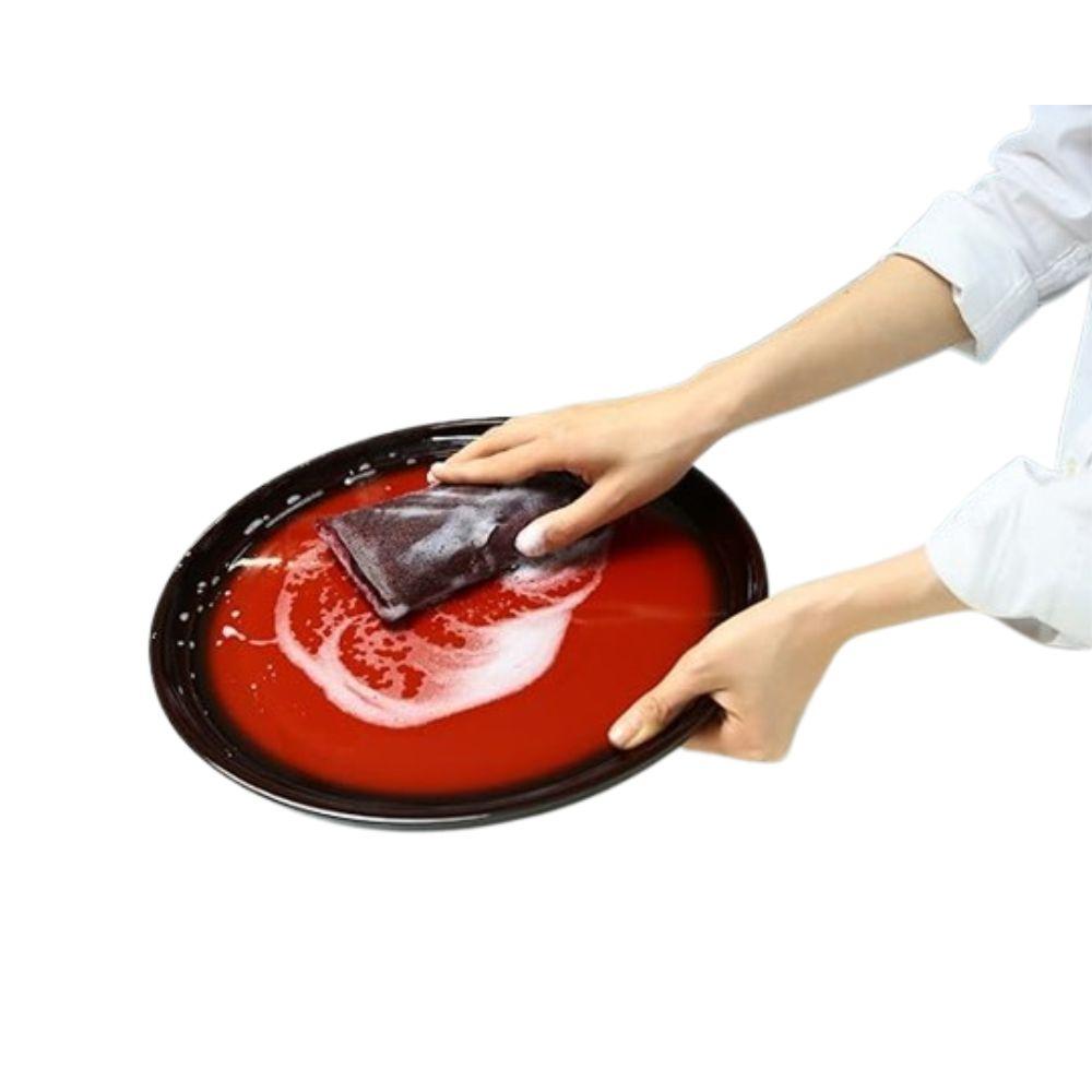 Fujisho Copper Antibacterial Velvet Soft Sponge for Delicate Lacquerware