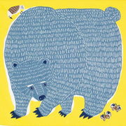 Colorful Bear Furoshiki Wrapping Cloth – 50cm Organic Cotton
