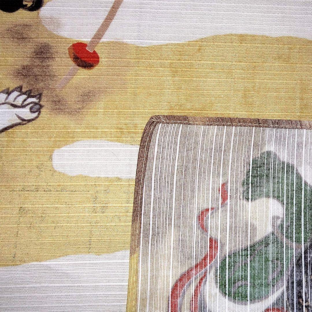 Japanese Furoshiki Wind and Thunder God Cotton Wrapping Cloth 48cm