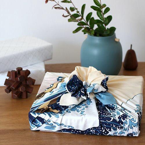Furoshiki Great Wave Off Kanagawa 104x104cm Cotton Wrapping Cloth