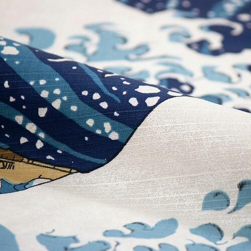 Furoshiki Great Wave Off Kanagawa 104x104cm Cotton Wrapping Cloth