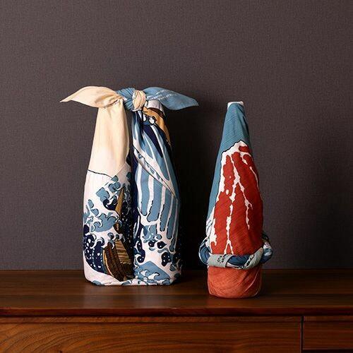 Organic Cotton Furoshiki Wrapping Cloth Great Wave 70x70cm