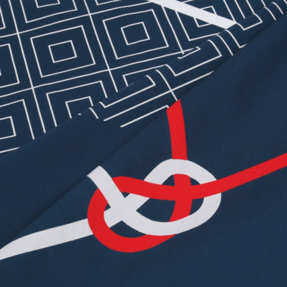 Traditional 90cm Cotton Furoshiki Wrapping Cloth with Celebration Knot