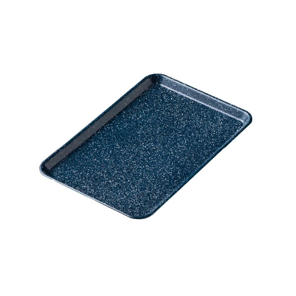 Handmade Stone-Style Kishu Lacquerware Tray Non‑Slip Navy Blue