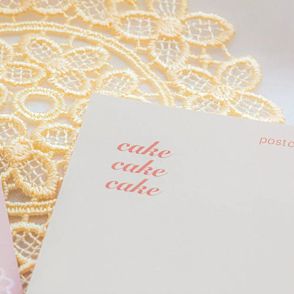 Gold Foil Pink Strawberry Shortcake Birthday Card Sparkling Postcard