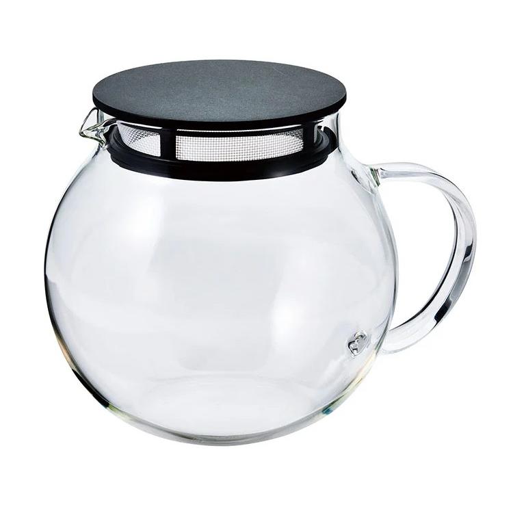 Hario Transparent Glass 600ml Teapot with Strainer Lid