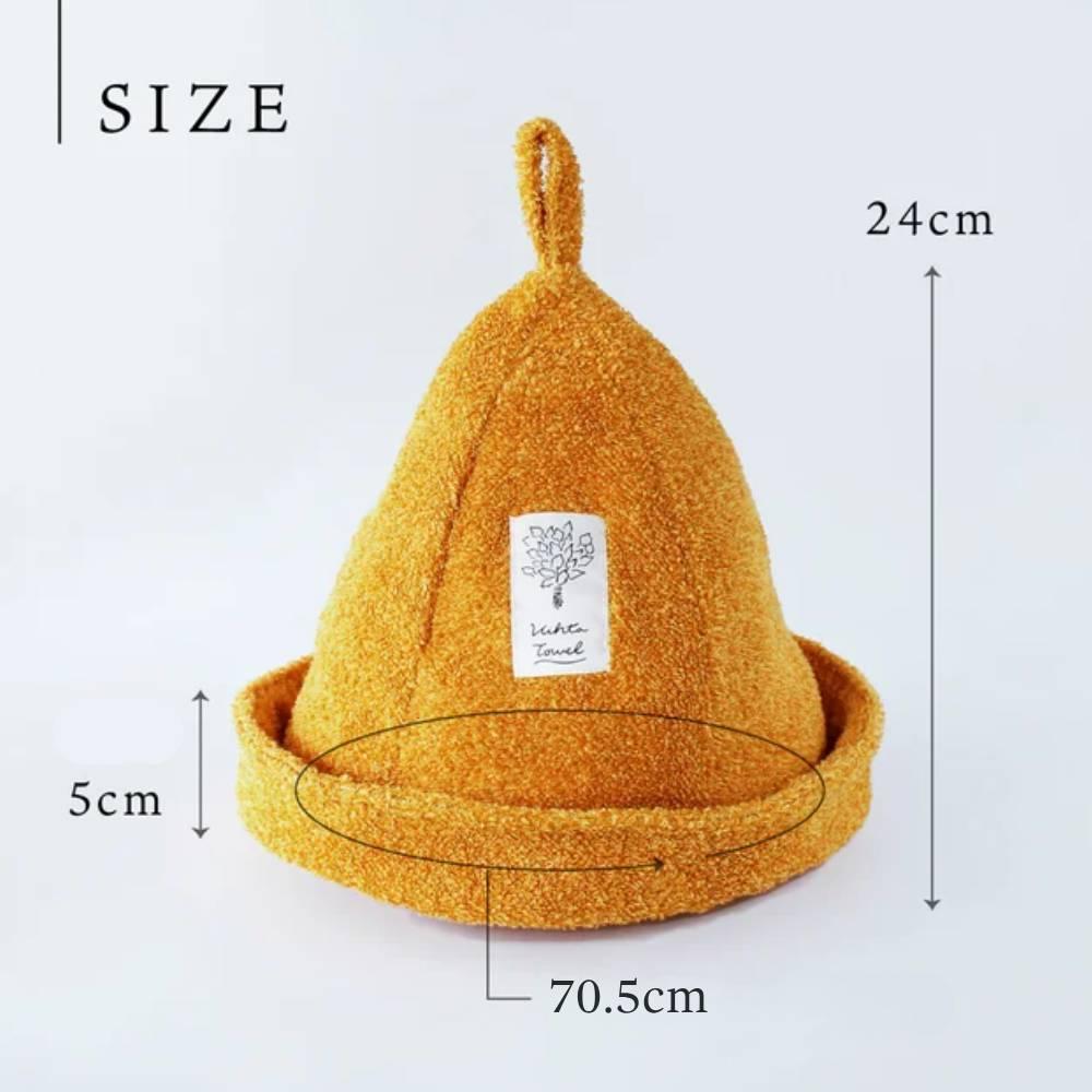 Hartwell Durable Sauna Hat with Waterproof Case Soft Cotton‑Rayon Blend