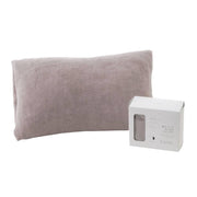 Hartwell Stretchable Antibacterial Gentle Pillowcase in Greige 40x60cm on a bed