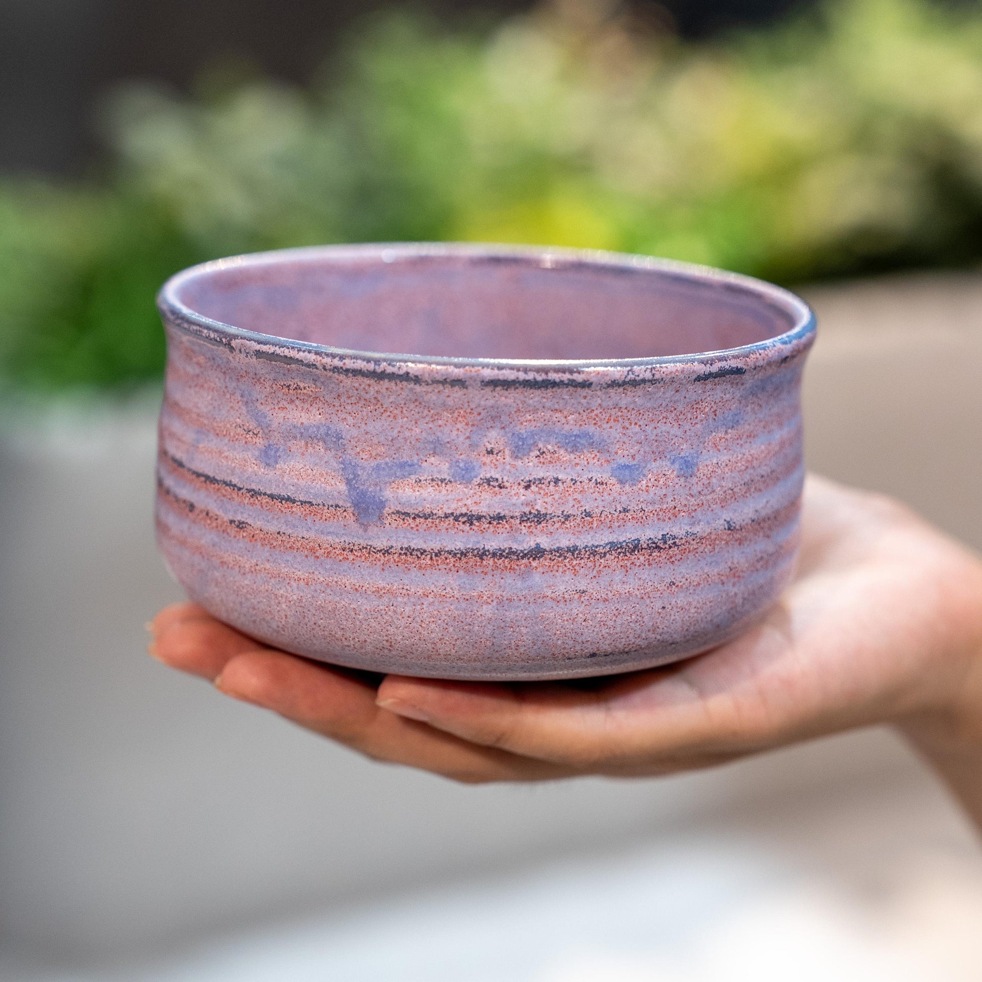 Handcrafted Hasami Porcelain Pink Matcha Bowl with Wooden Gift Box