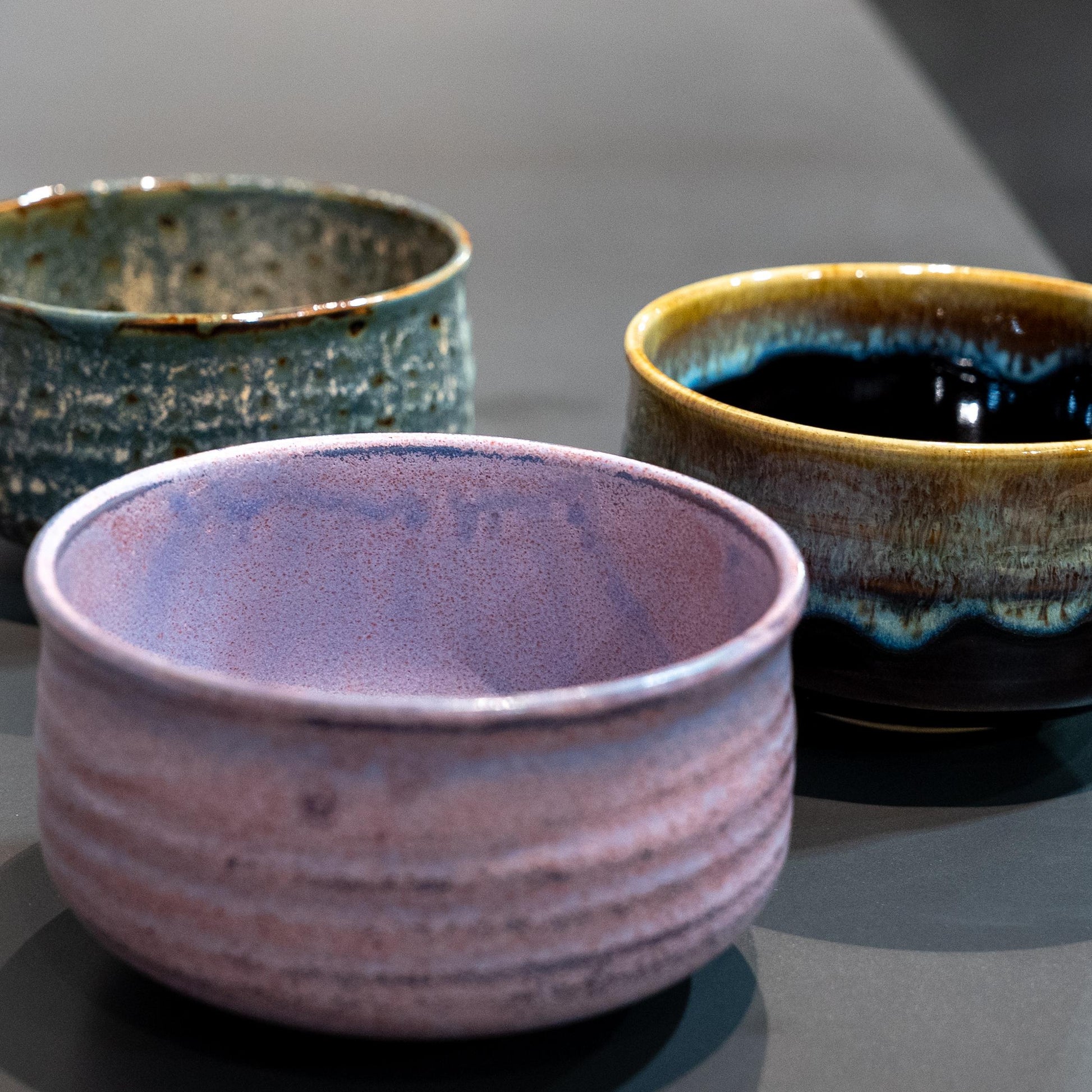 Handcrafted Hasami Porcelain Pink Matcha Bowl with Wooden Gift Box