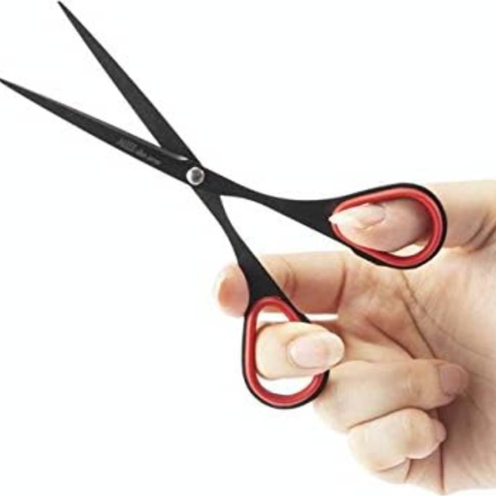 Hayashi Allex Fluorite Coated Red Scissors Compact Precision Cutting Tool