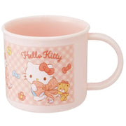 Hello Kitty pink shatter-resistant plastic kids mug with handle and antibacterial coating 200ml