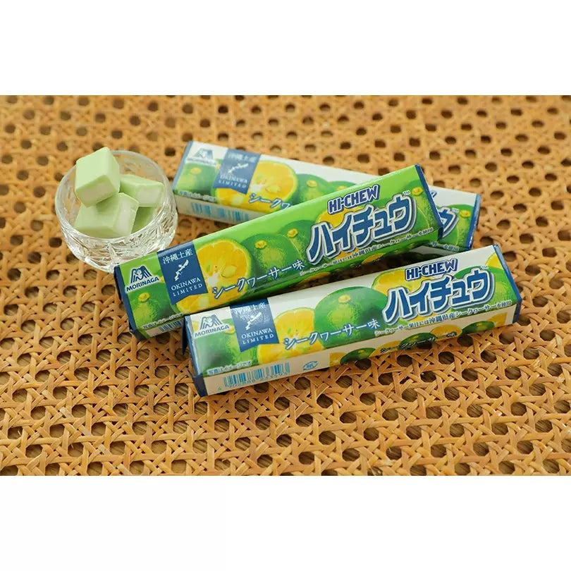 Hi-Chew Okinawa Shikuwasa Lime Chewy Candy 5 Sticks
