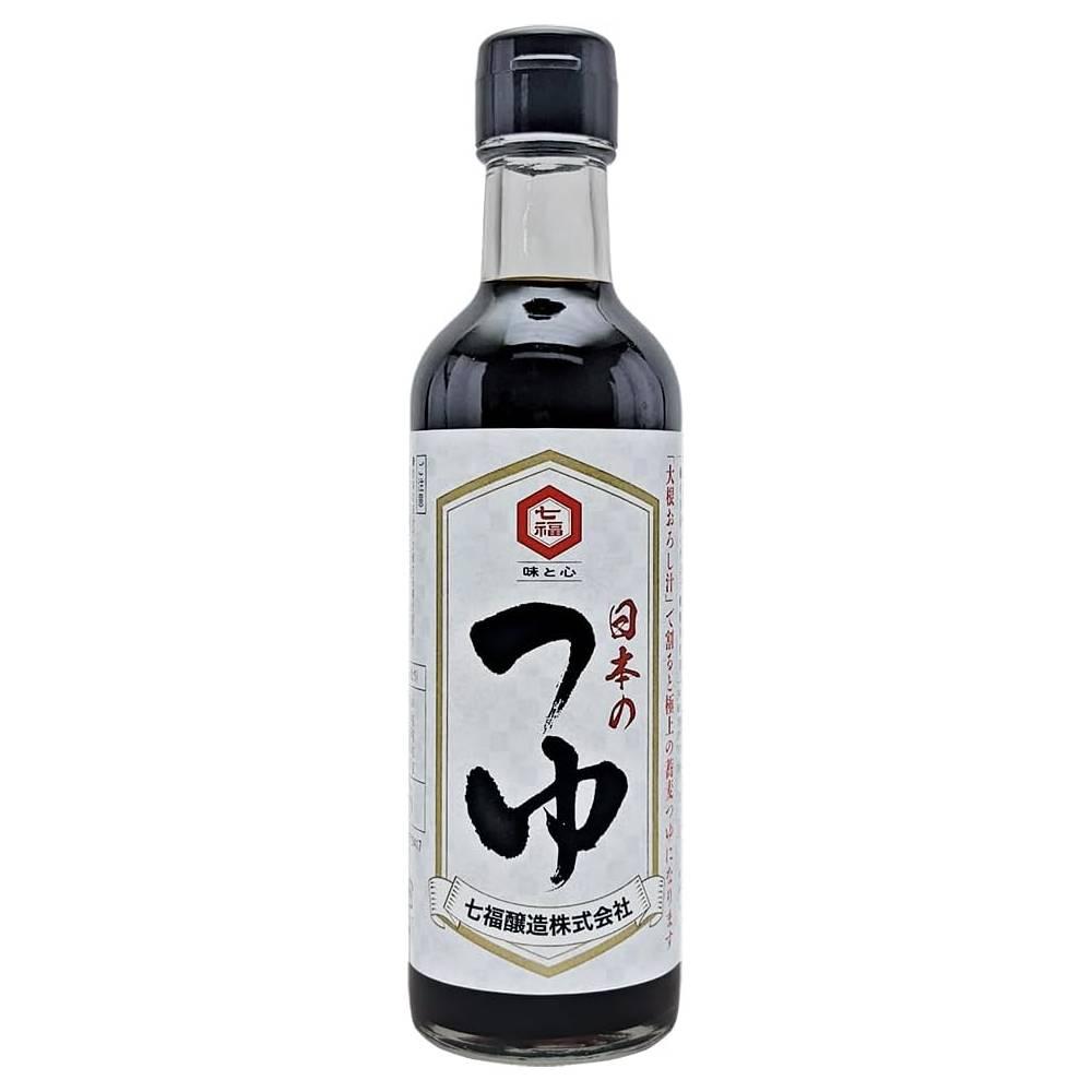 Hichifuku Soba Tsuyu Soup Stock 300ml bottle with authentic Japanese labeling