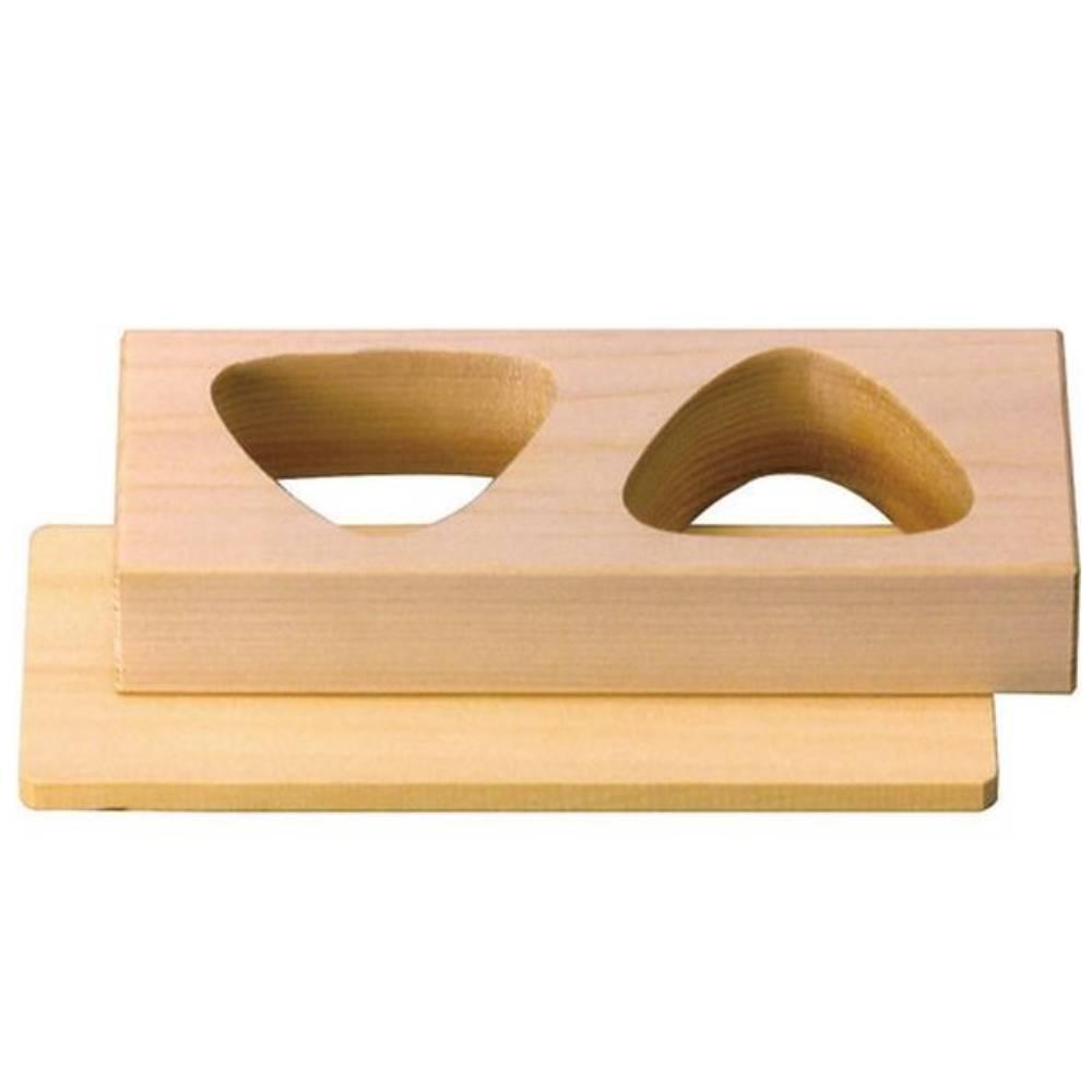 Handcrafted Yamako Hinoki Cypress Onigiri Mold for authentic Japanese rice balls