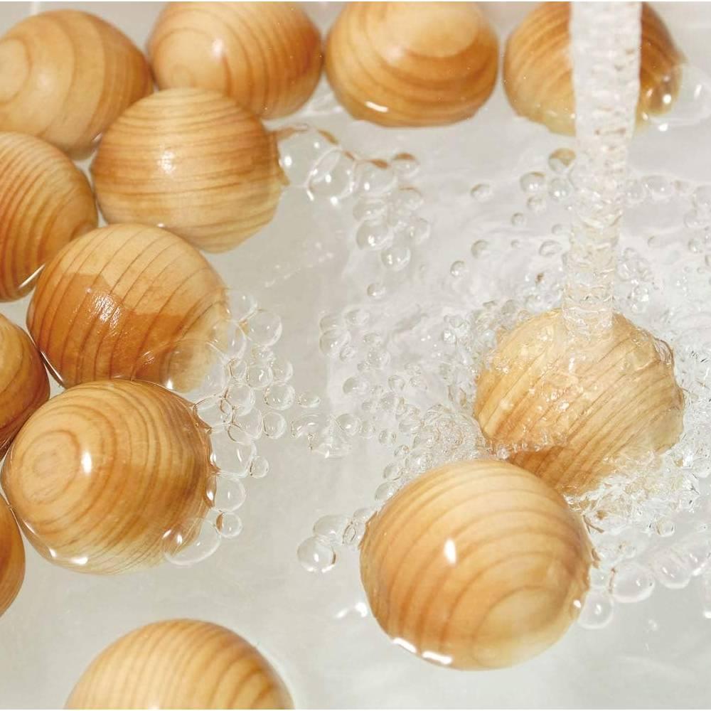 Hinoki Onsen Bath Balls – Natural Cypress Wood Air Freshener
