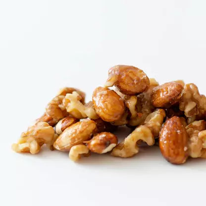 Premium Manuka Honey Caramel Coated Almonds & Walnuts 100g - Healthy Snack