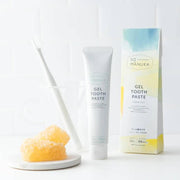 Honey Mother Natural Manuka Honey Gel Toothpaste 45g tube showcasing its natural ingredients