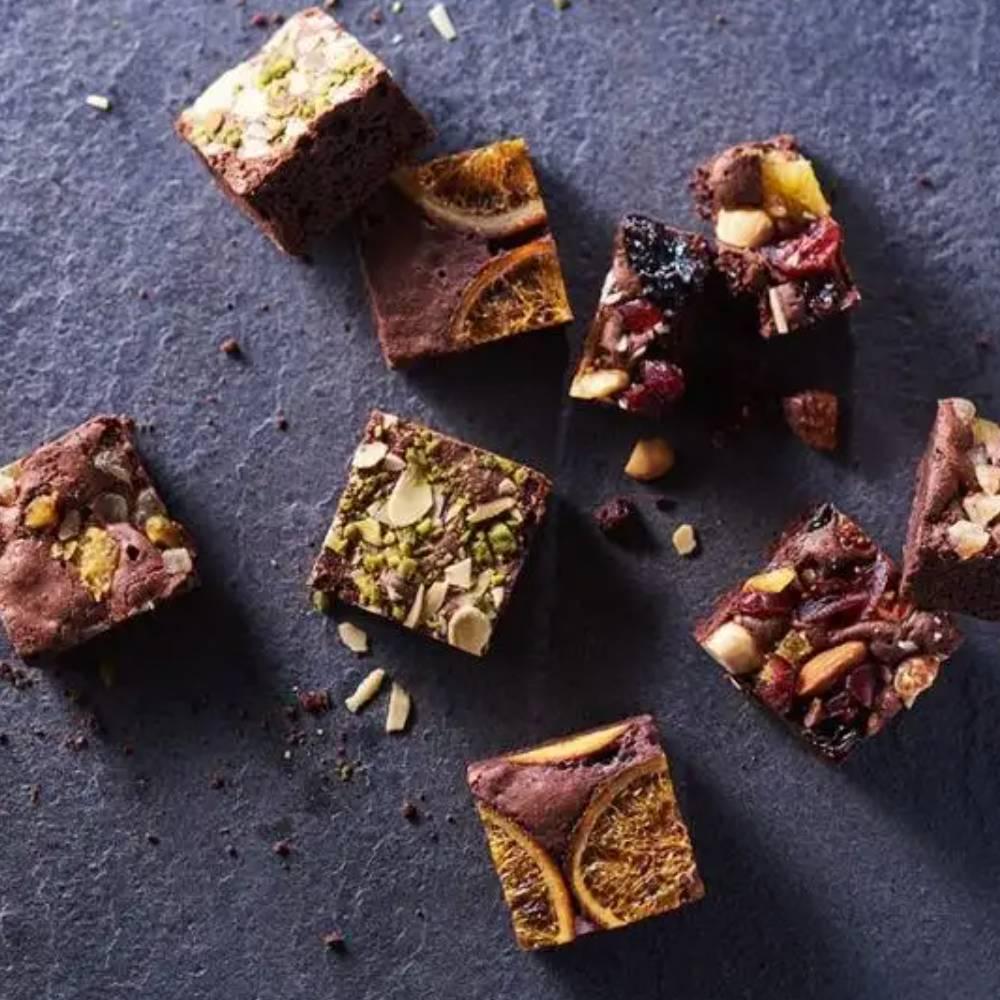 Handmade Japanese Fruit & Nut Brownies – 6 Premium Pieces