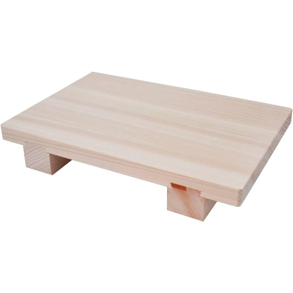 Ichihara Handcrafted Spruce Wood Sushi Serving Tray 21cm traditional Japanese geta style