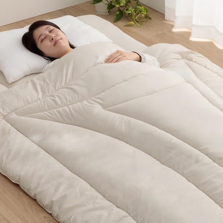 Ikehiko Japanese Luxury Allergy-Preventing Kakefuton Comforter Single 150x210cm Ivory